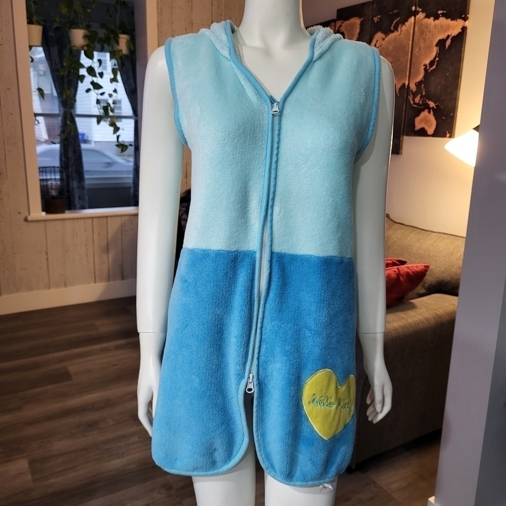 SANRIO - Hello Kitty Vest Jacket Sanrio Japan '95 Oversize Fleece Long Vintage